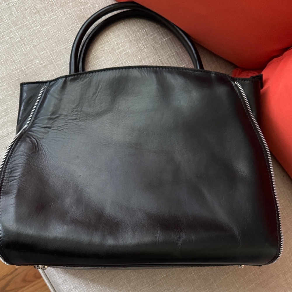 Sleek Black Women's Tote Bag